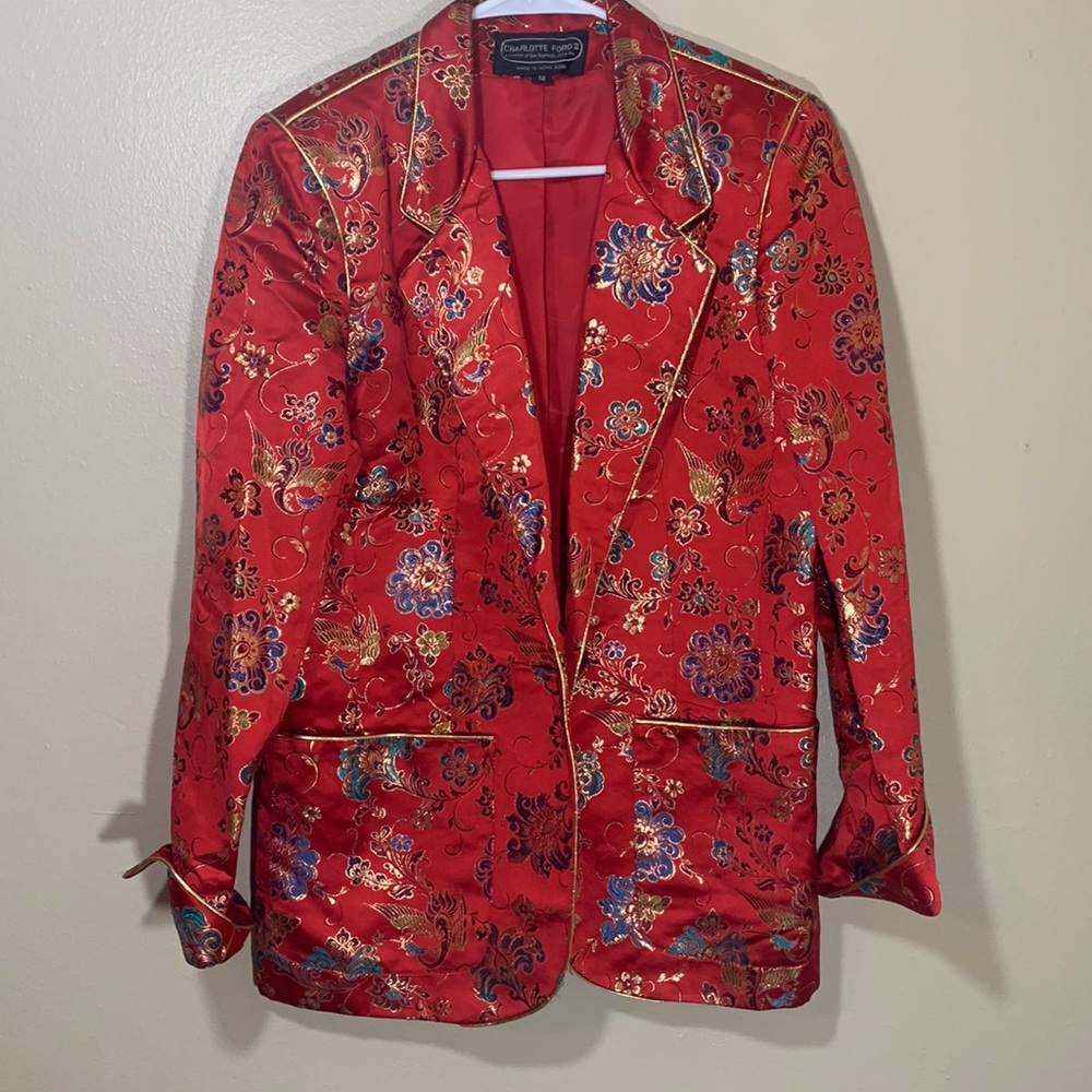 Charlotte Ford II Jacket Blazer Size 12